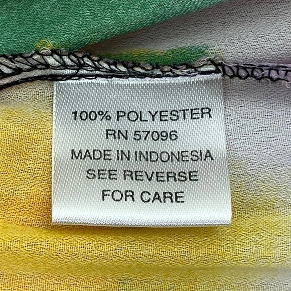 NICOLA Watercolor Beaded Scrunch Blouse Size Large - Picture 11 of 15